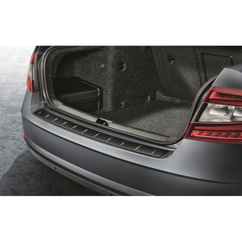 Galinio bamperio apsauginis lipdukas juodas Octavia III (2017->)