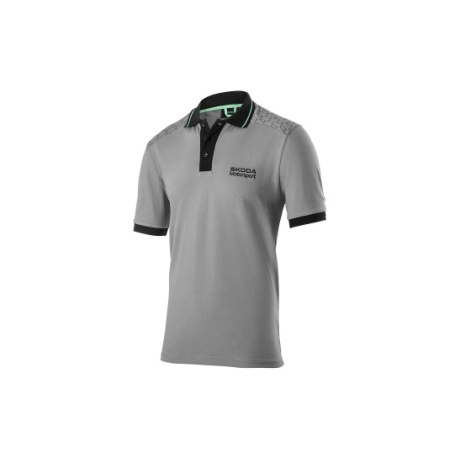 Vyriški polo pilki marškinėliai Motorsport L