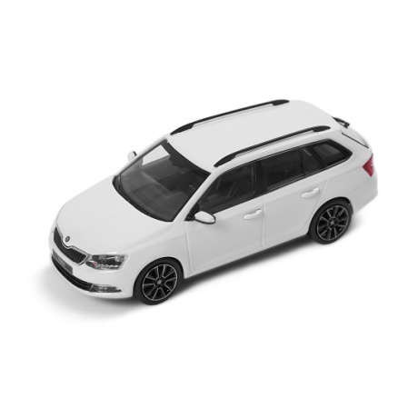 Automodelis Škoda Fabia III Combi 1:43 balta