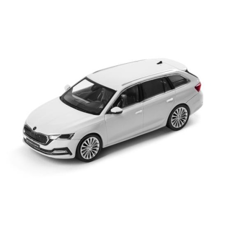 Modelis Octavia IV Combi 1:43 baltas mėnulis